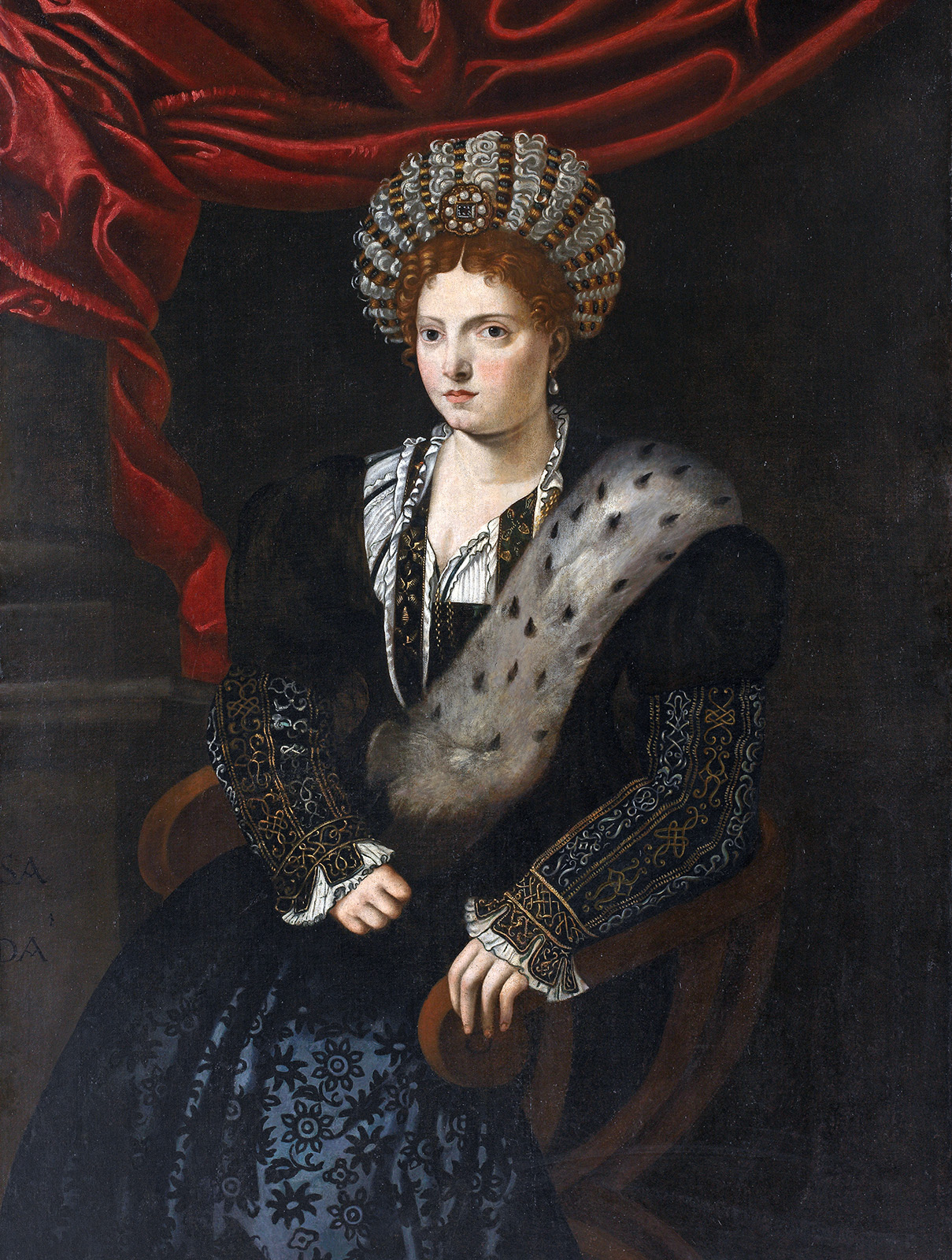 Copia da Tiziano Ritratto di Isabella dEste cut low